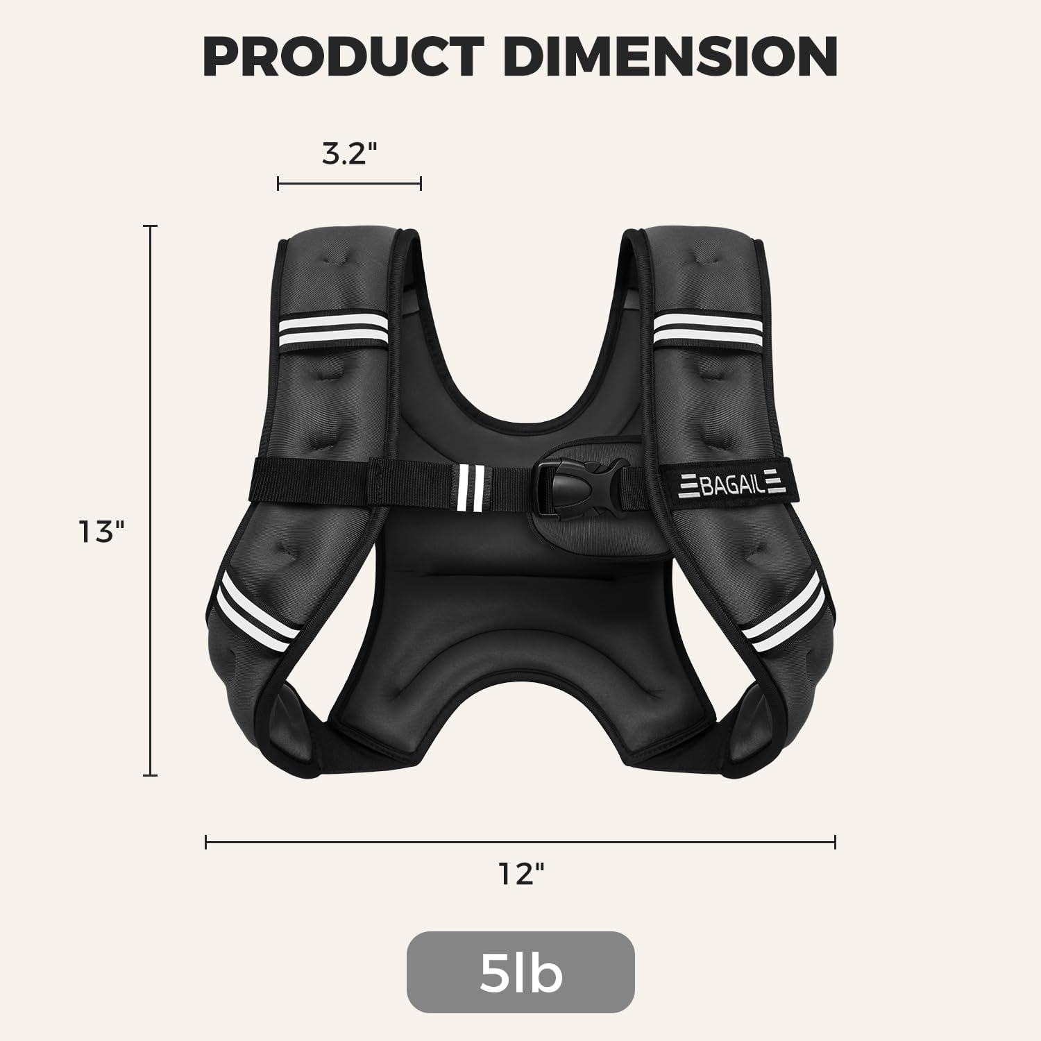 Adjustable Weighted Vest for Men & Women – 5lb to 30lb Rucking & Training Vest with Phone Pouch