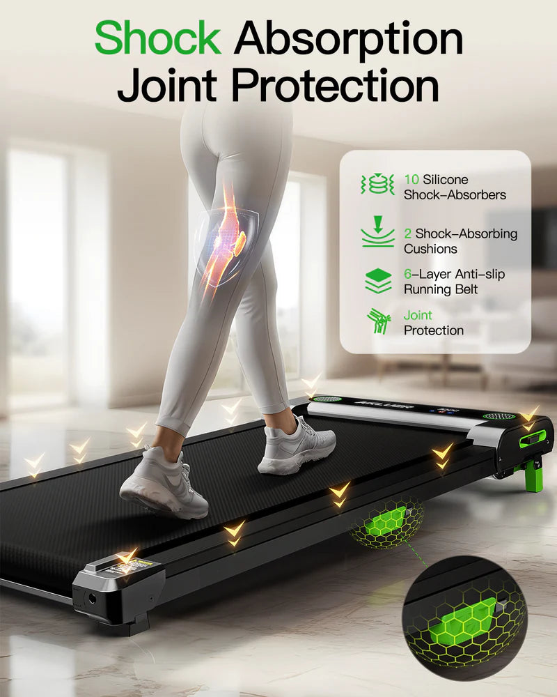 Under Desk Treadmill with Incline – Walking Pad for Home Office & Compact Fitness