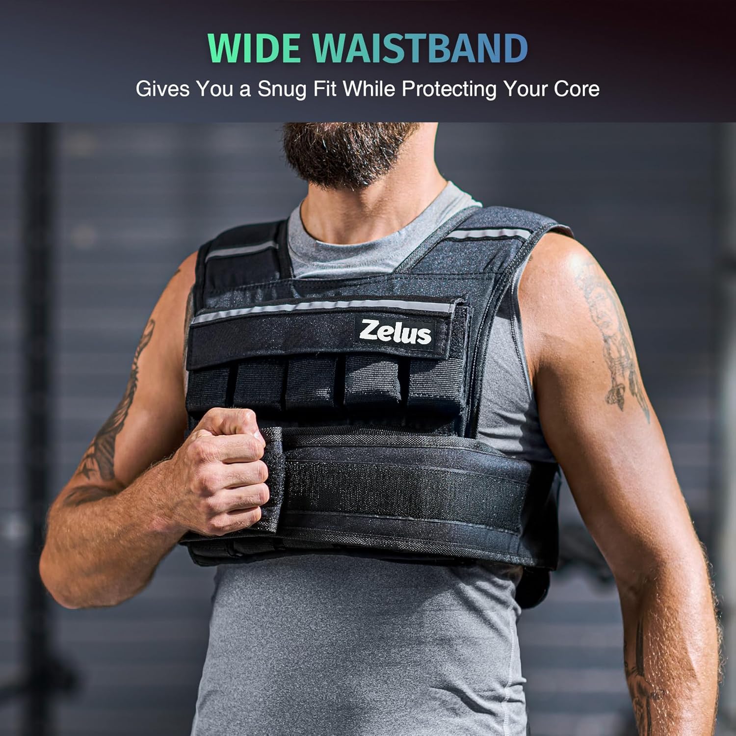 Adjustable Weighted Vest 20/30/60LB for Men & Women – Workout, Cardio, Strength Training & Weight Loss