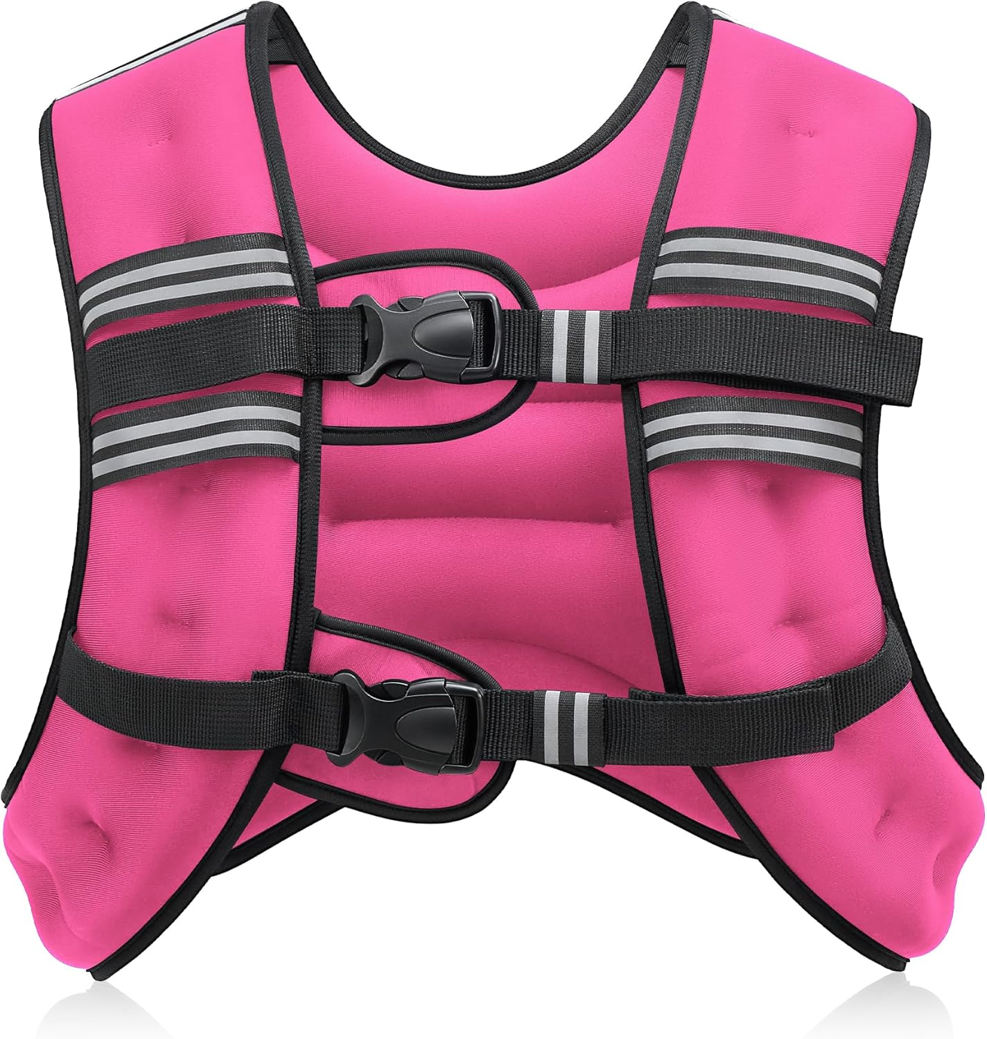 Pink Adjustable Weighted Vest (6–30 lbs) – Strength Training, Running, Fitness & Weight Loss Gear