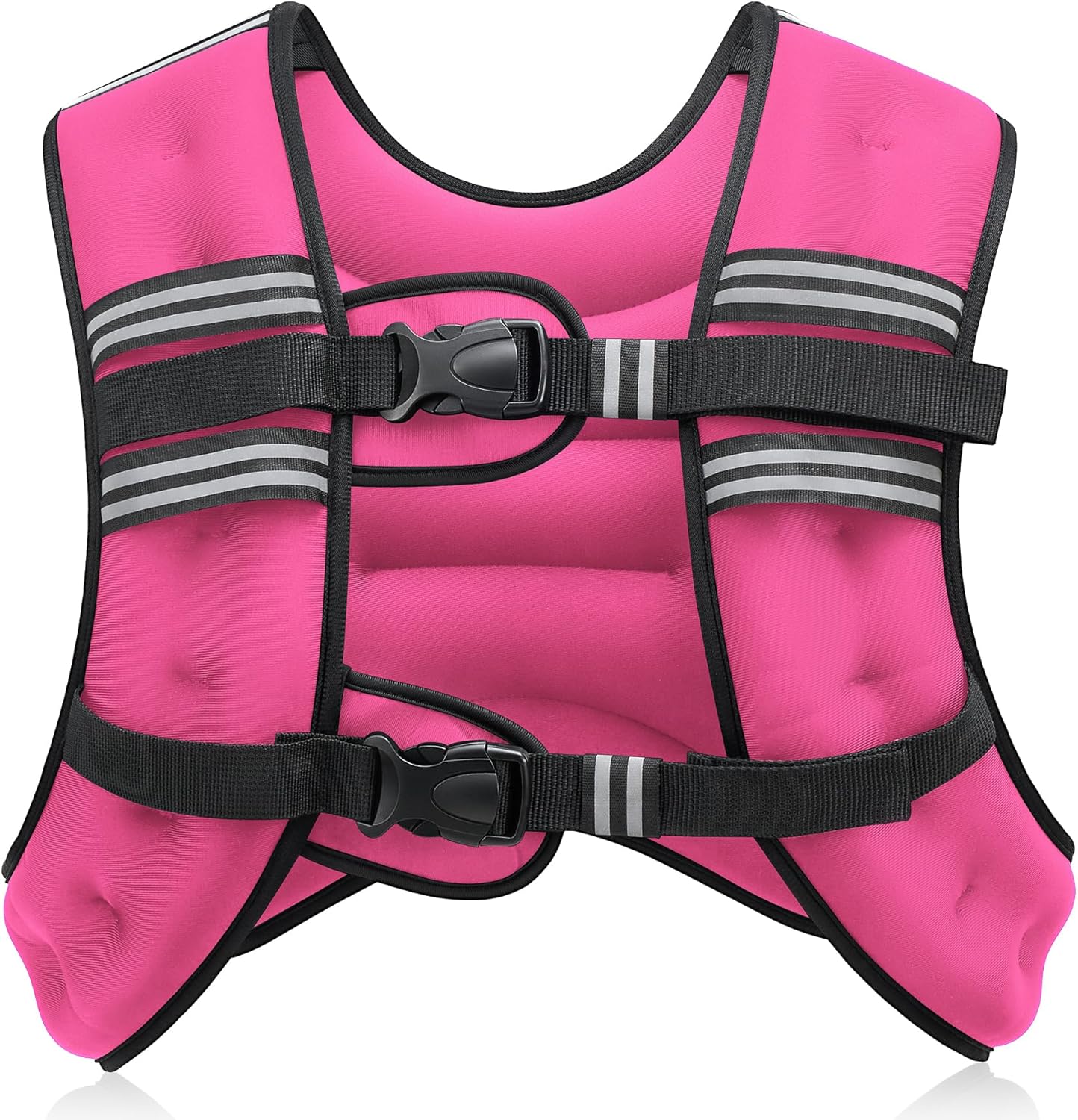Pink Adjustable Weighted Vest (6–30 lbs) – Strength Training, Running, Fitness & Weight Loss Gear