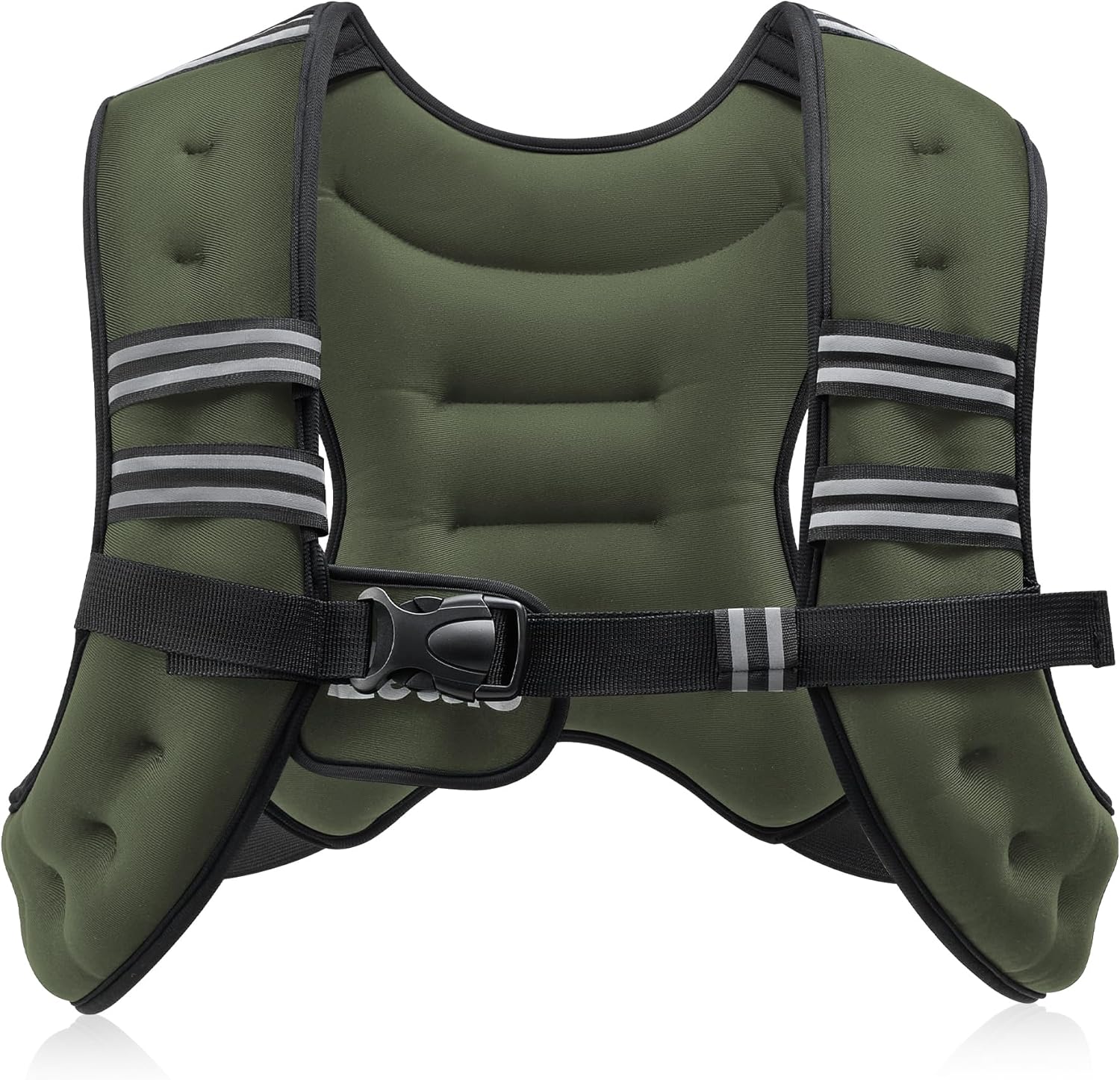 Adjustable Weighted Vest 6–30Lb for Workout, Running, Strength Training & Weight Loss with Reflective Stripe