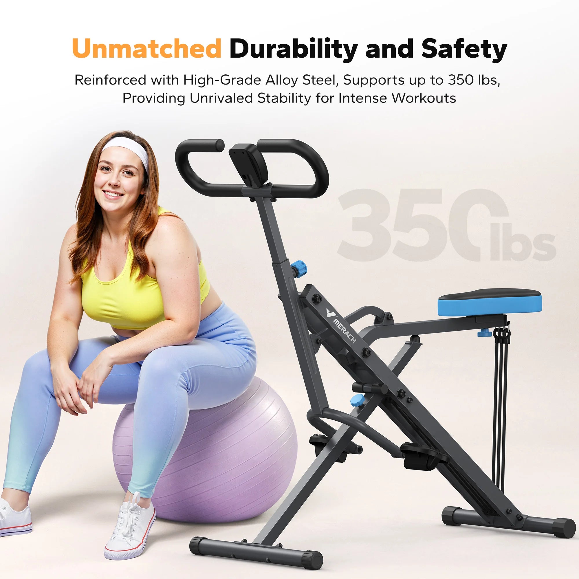 2-in-1 Squat & Rowing Machine – Foldable Glute & Leg Trainer, Home Gym Exercise Equipment for Full Body Workout