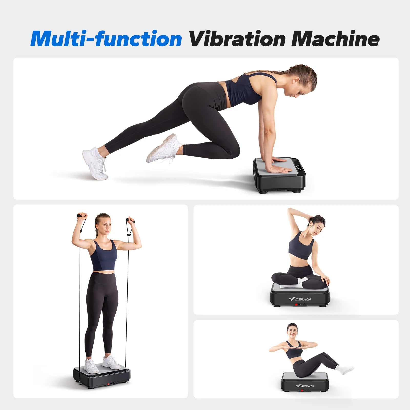 Vibration Plate Exercise Machine for Weight Loss, Lymphatic Drainage, Pain Relief & Better Sleep – Whole Body Vibration Platform for Fat Burning & Fitness