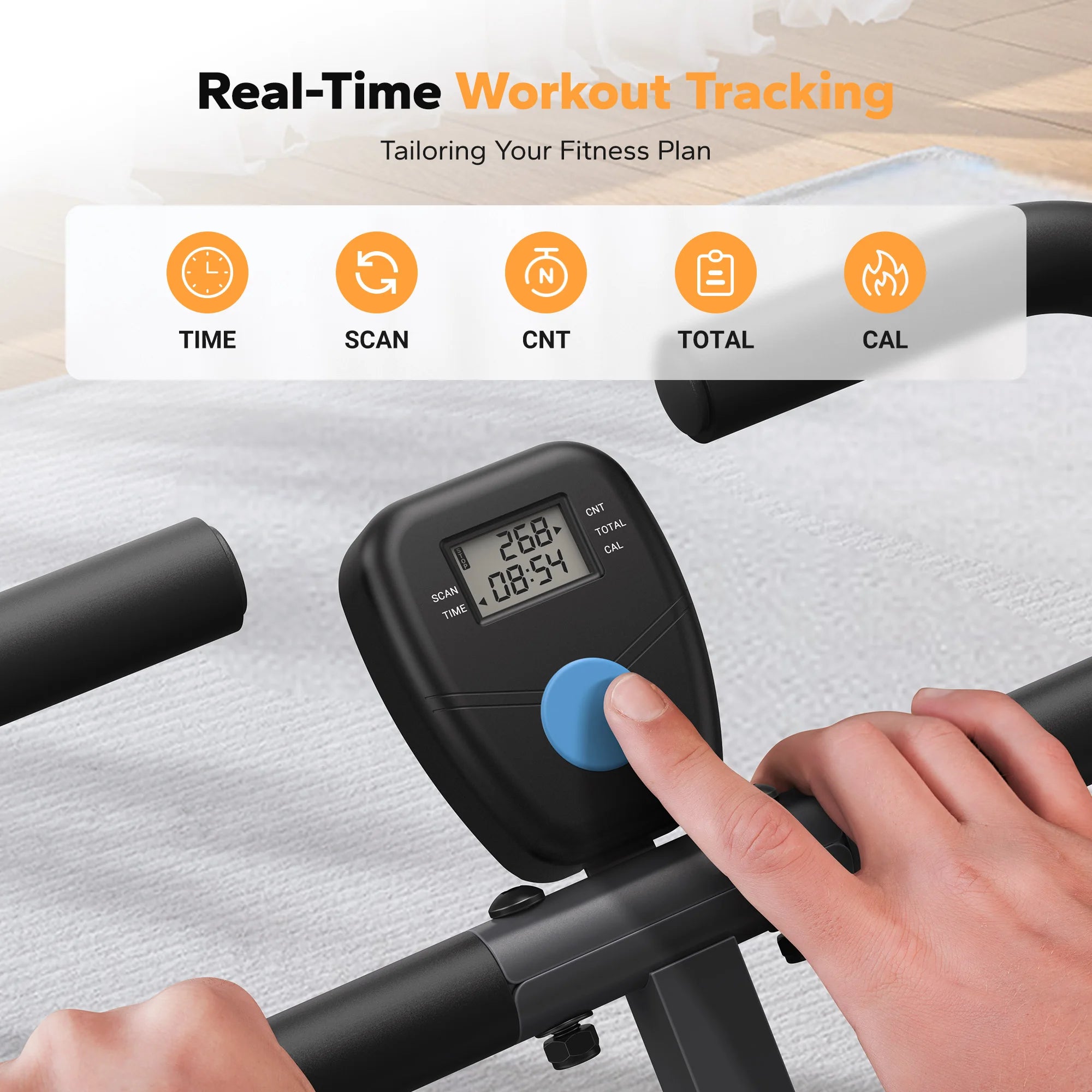 2-in-1 Squat & Rowing Machine – Foldable Glute & Leg Trainer, Home Gym Exercise Equipment for Full Body Workout