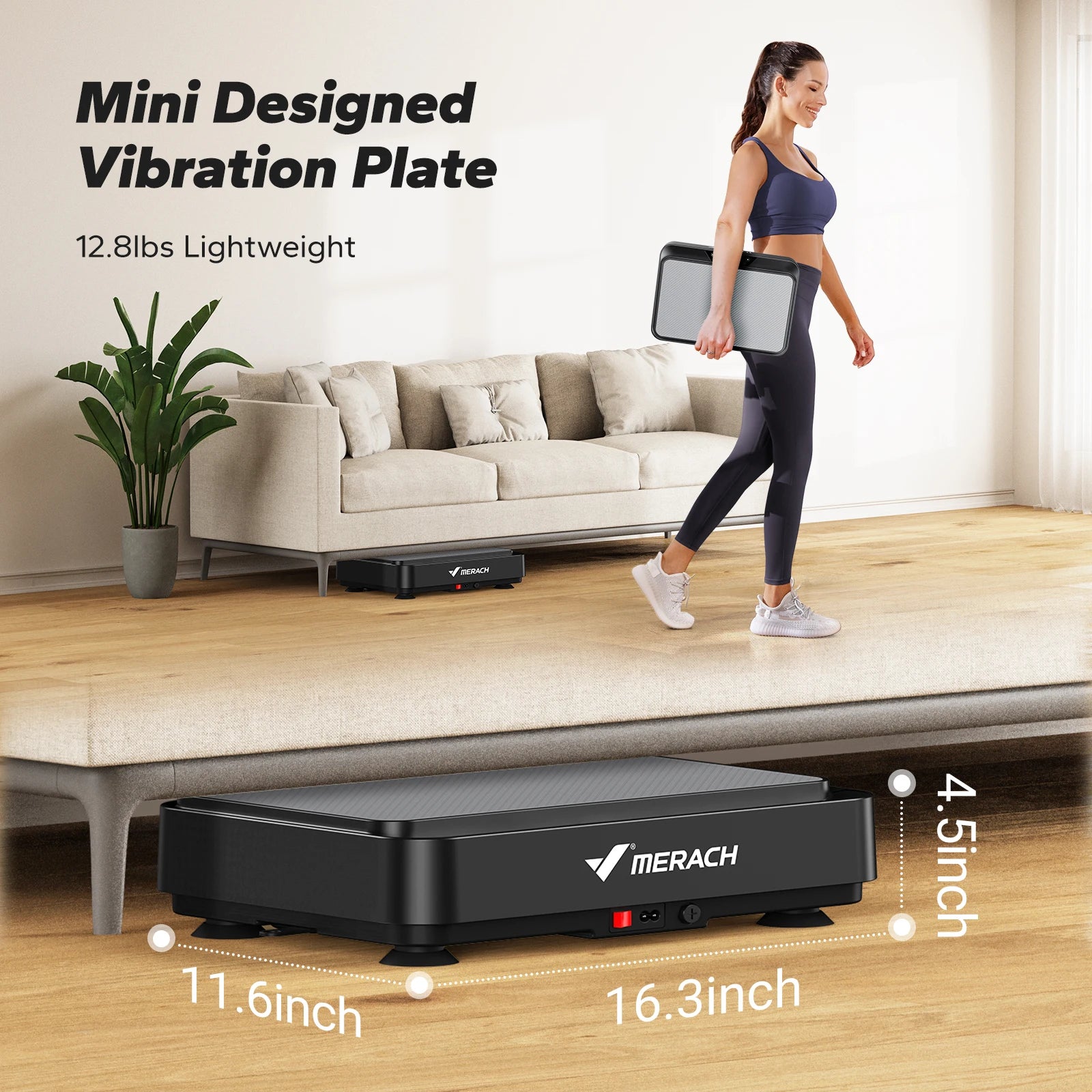 Vibration Plate Exercise Machine for Weight Loss, Lymphatic Drainage, Pain Relief & Better Sleep – Whole Body Vibration Platform for Fat Burning & Fitness