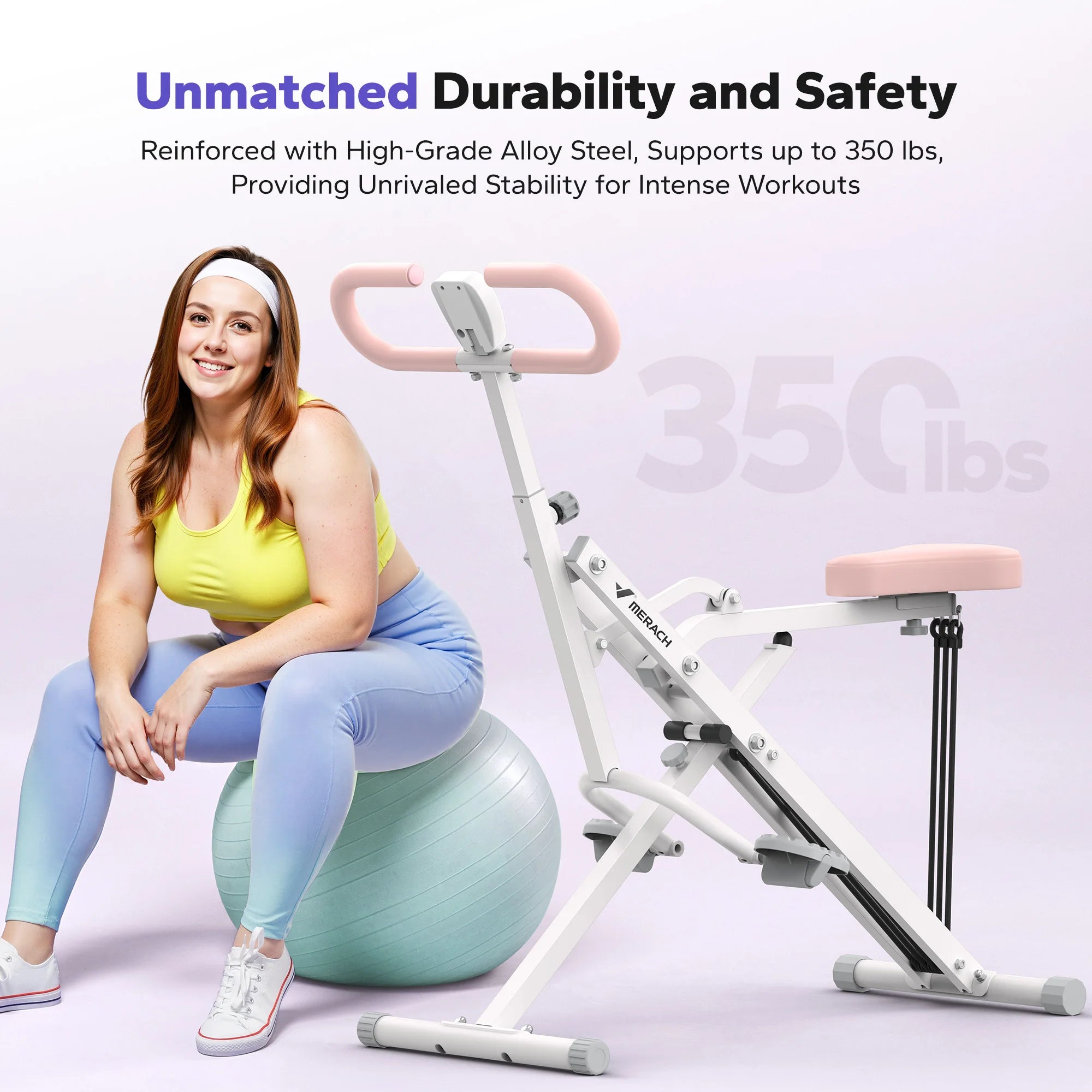 2-in-1 Squat & Rowing Machine – Foldable Glute & Leg Trainer, Home Gym Exercise Equipment for Full Body Workout