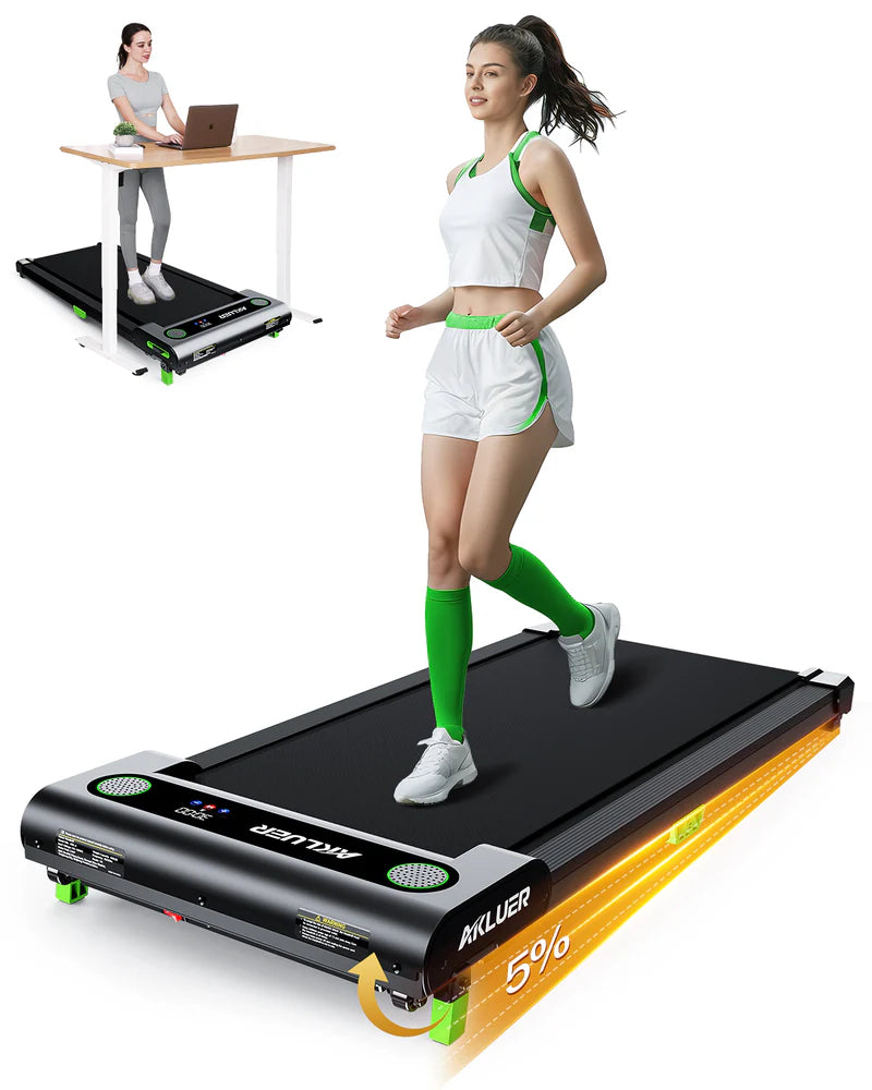 Under Desk Treadmill with Incline – Walking Pad for Home Office & Compact Fitness