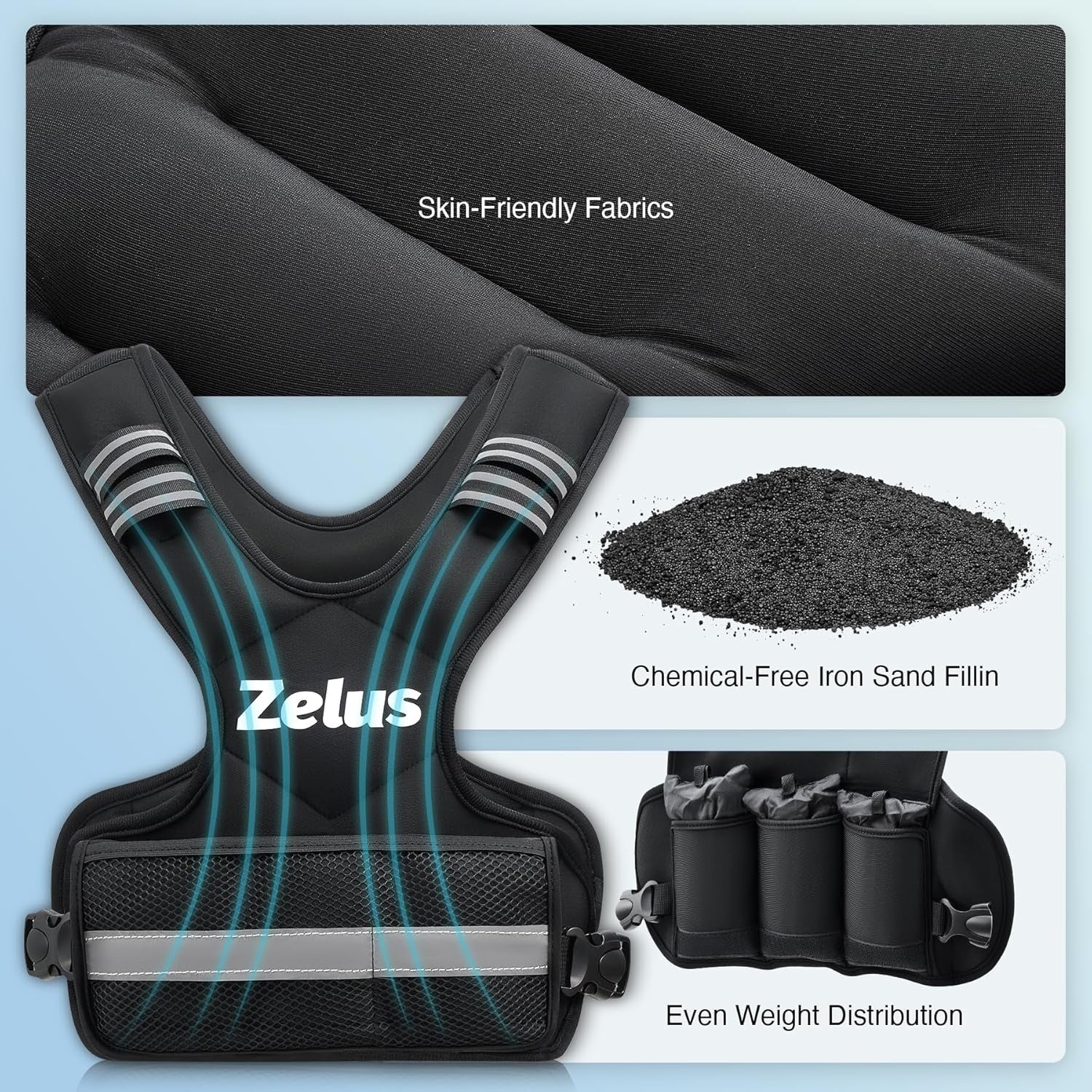 Adjustable Weighted Vest for Men & Women | 4–32 lb Iron Sand Weight Options | Strength Training, Cardio & Home Workout Fitness Vest