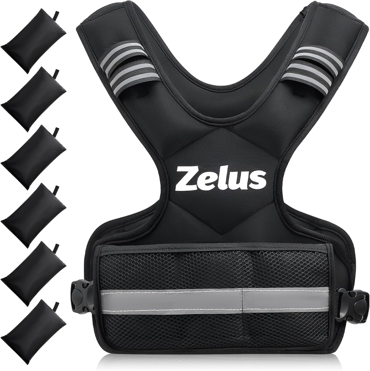 Adjustable Weighted Vest for Men & Women | 4–32 lb Iron Sand Weight Options | Strength Training, Cardio & Home Workout Fitness Vest