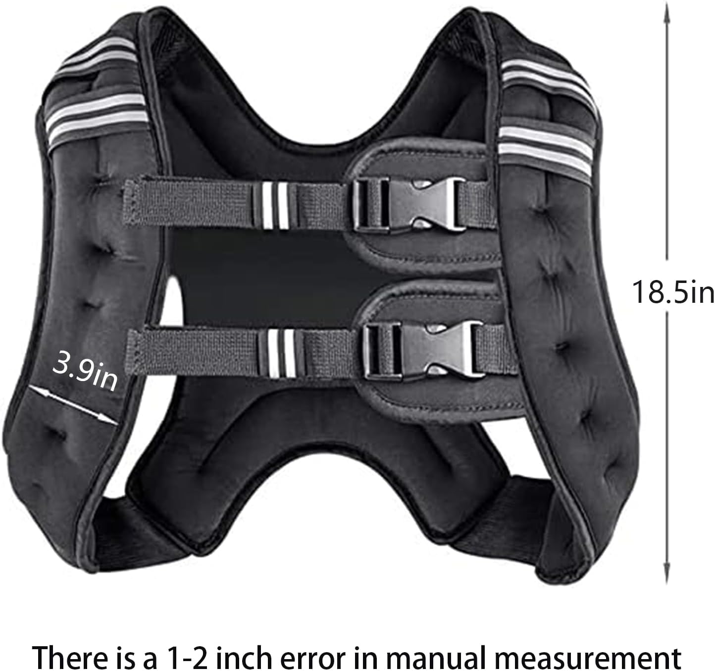 Adjustable Weighted Vest for Men & Women (8–30 lbs) – Strength Training, Cardio, Running, Weight Loss, Reflective Safety Straps