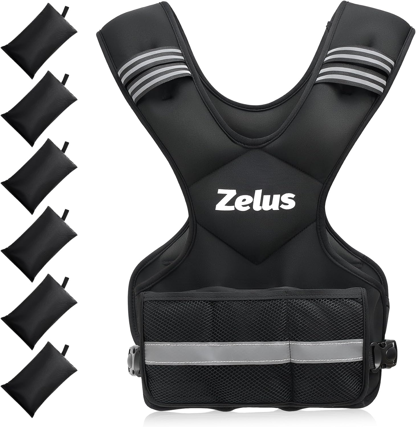 Adjustable Weighted Vest for Men & Women | 4–32 lb Iron Sand Weight Options | Strength Training, Cardio & Home Workout Fitness Vest