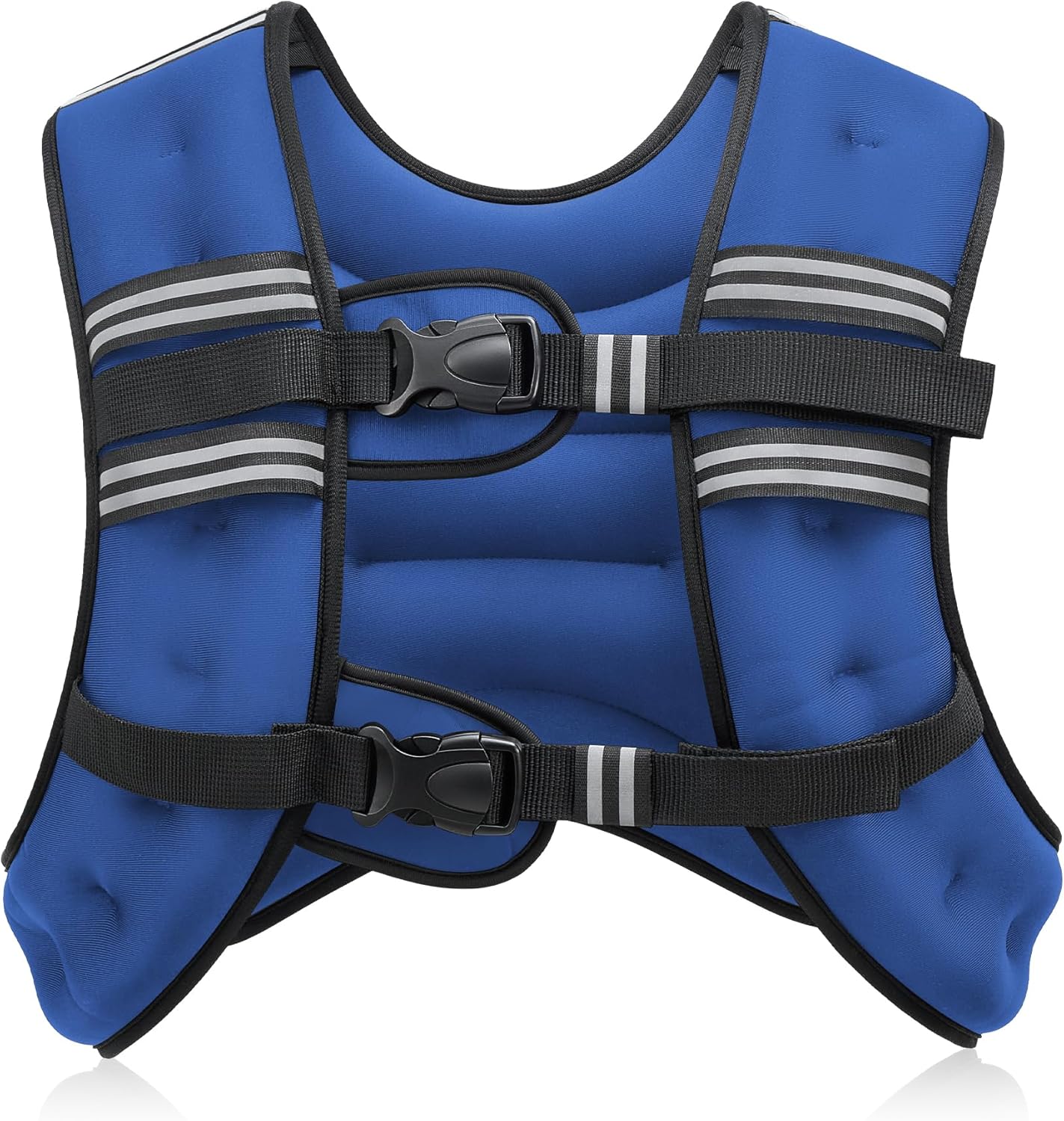 Adjustable Weighted Vest 6–30Lb for Workout, Running, Strength Training & Weight Loss with Reflective Stripe