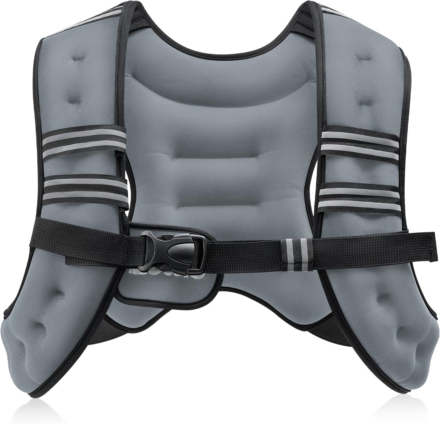 Adjustable Weighted Vest 6–30Lb for Workout, Running, Strength Training & Weight Loss with Reflective Stripe
