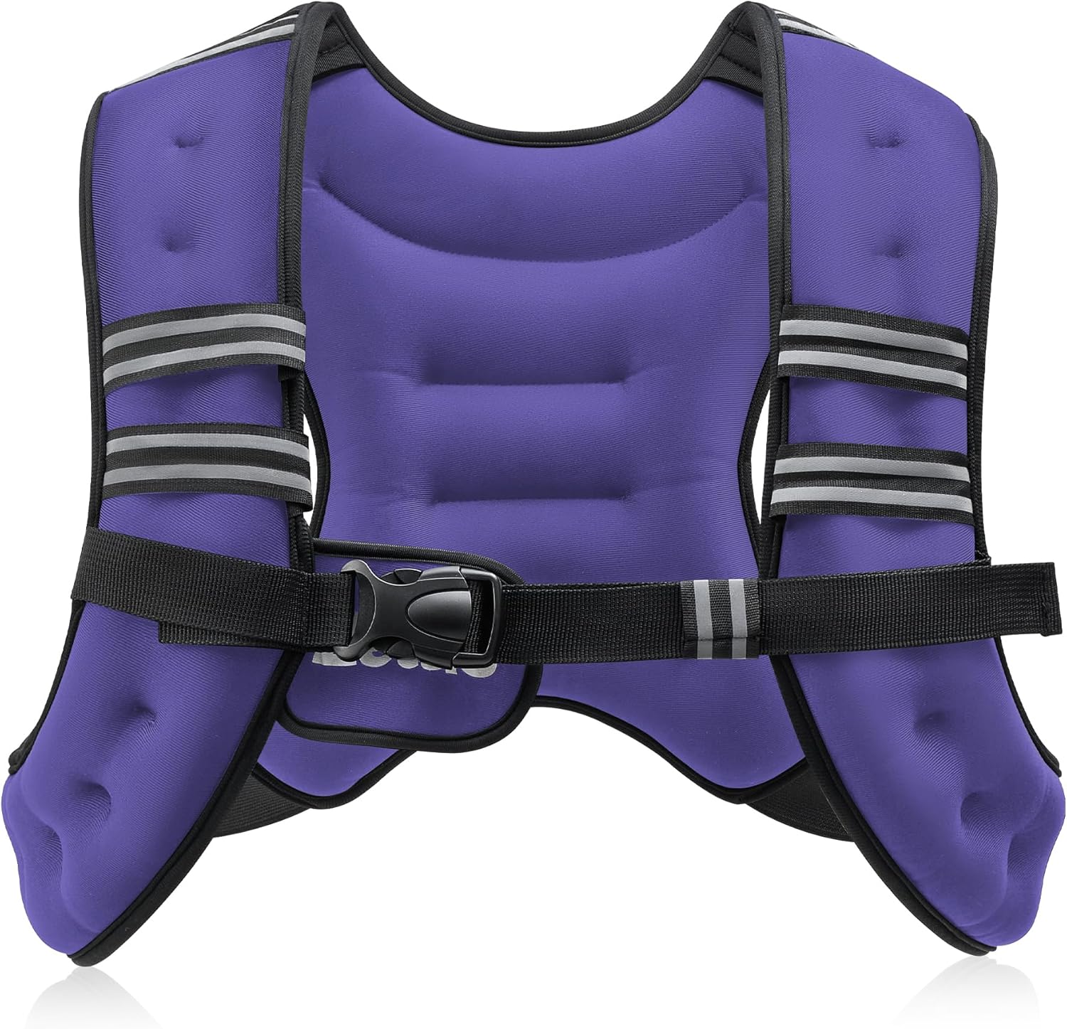 Adjustable Weighted Vest 6–30Lb for Workout, Running, Strength Training & Weight Loss with Reflective Stripe