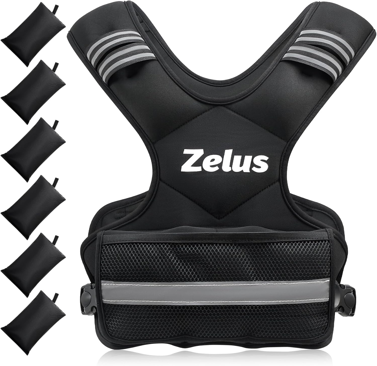 Adjustable Weighted Vest for Men & Women | 4–32 lb Iron Sand Weight Options | Strength Training, Cardio & Home Workout Fitness Vest