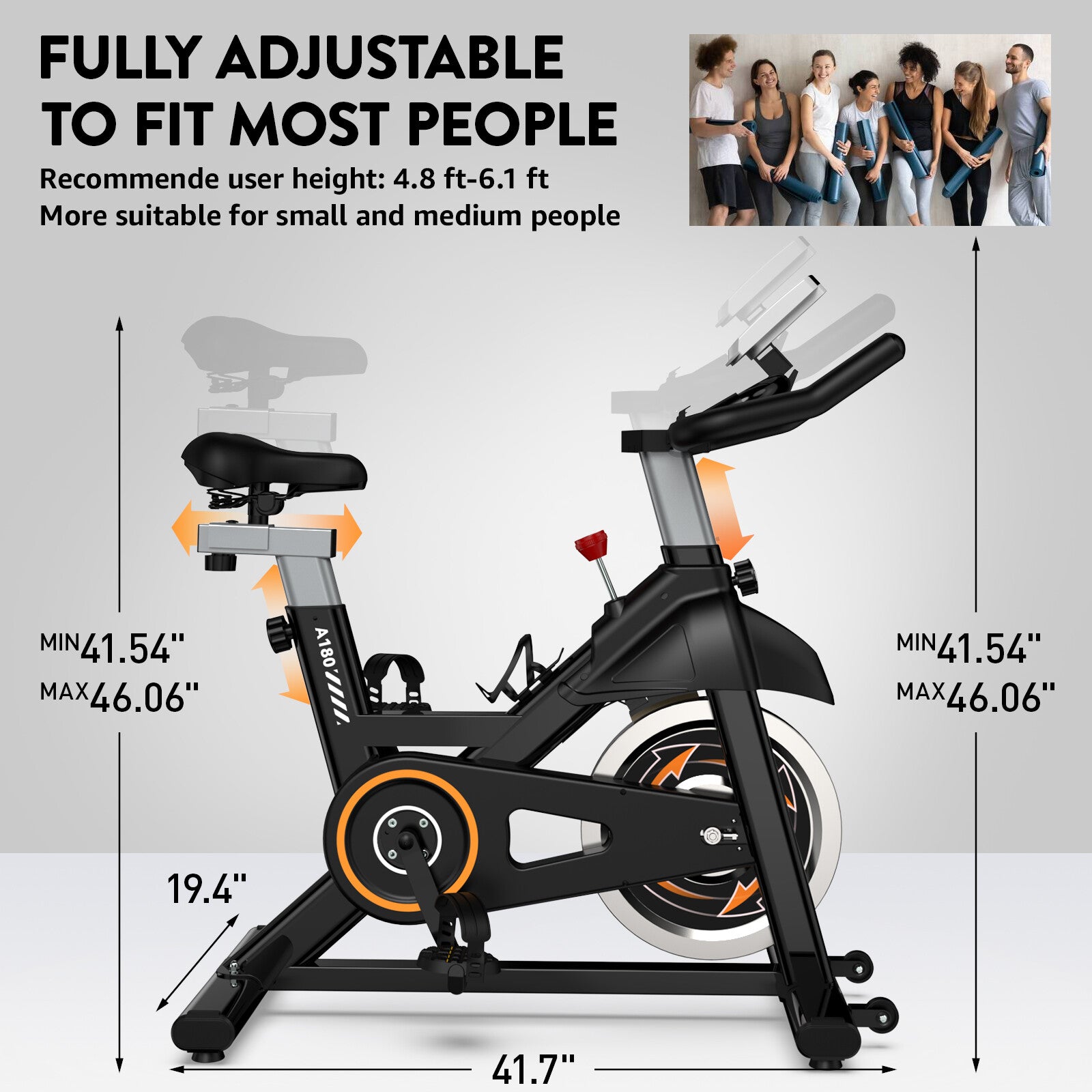 Home Exercise Bike – Indoor Cycling Stationary Bicycle for Cardio & Full Body Workout