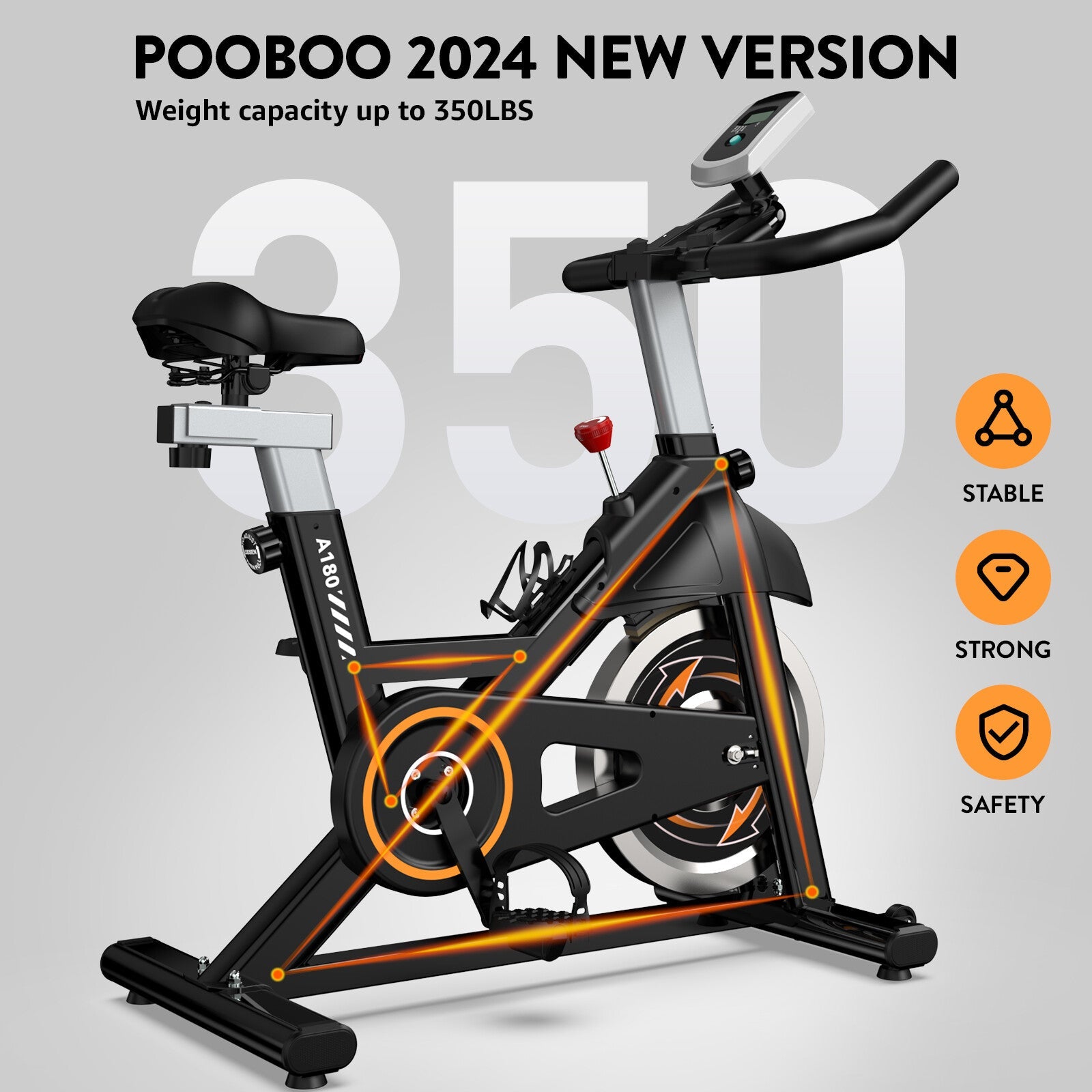 Home Exercise Bike – Indoor Cycling Stationary Bicycle for Cardio & Full Body Workout