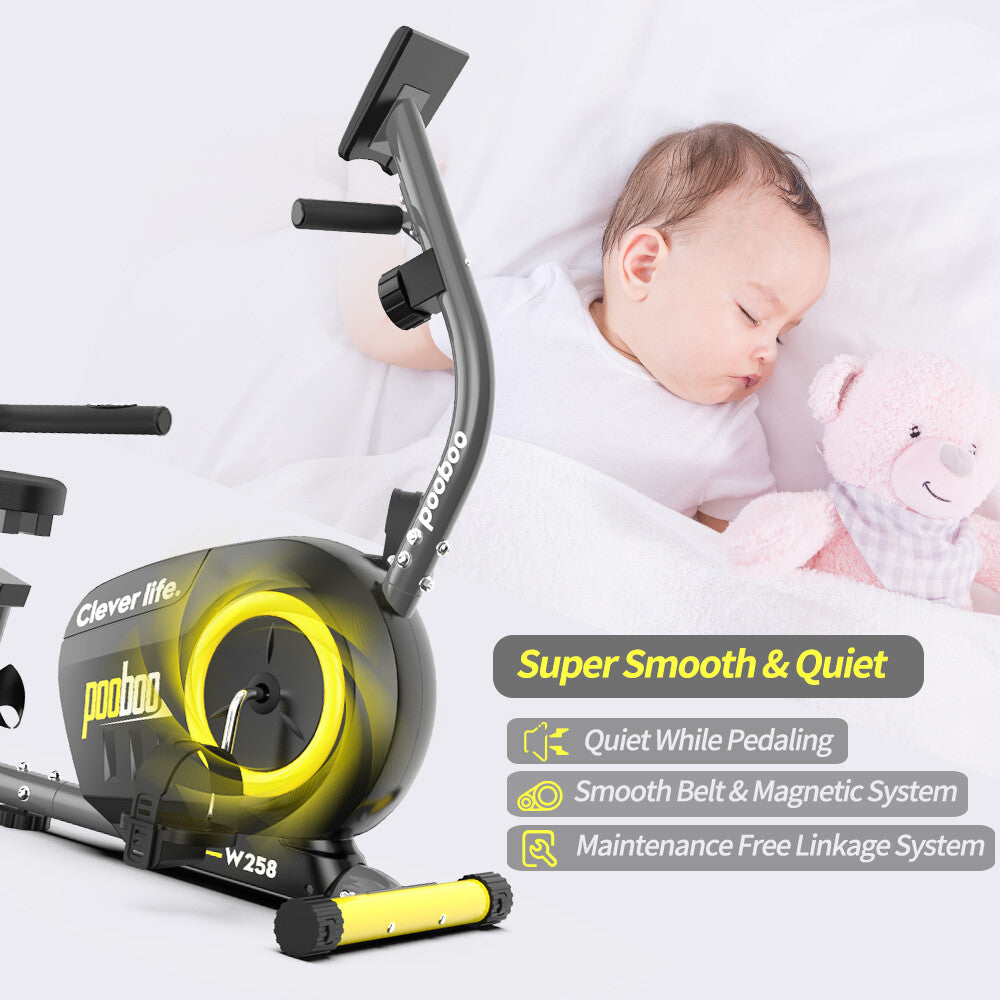 Magnetic Recumbent Exercise Bike for Home – Stationary Cycling Fitness & Cardio Training