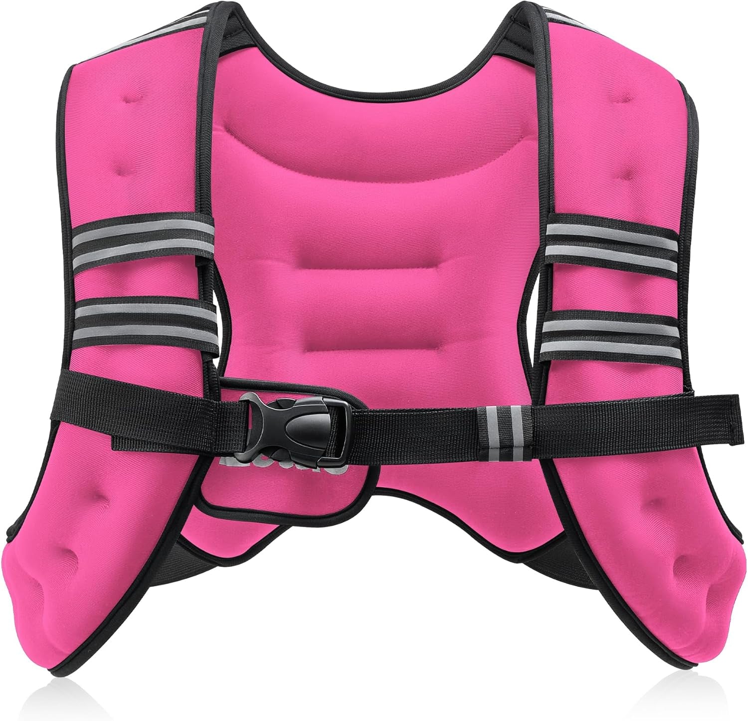 Pink Adjustable Weighted Vest (6–30 lbs) – Strength Training, Running, Fitness & Weight Loss Gear